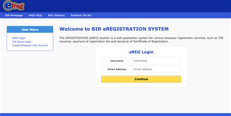 ereg tin|Revenue District Office .